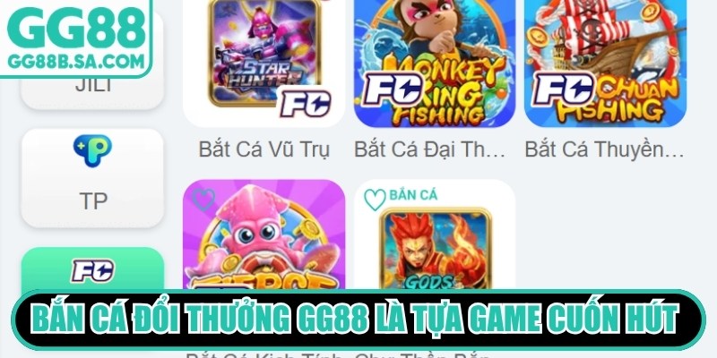 Bắn c&aacute; đổi thưởng GG88 l&agrave; một tựa game cuốn h&uacute;t v&agrave; mới lạ