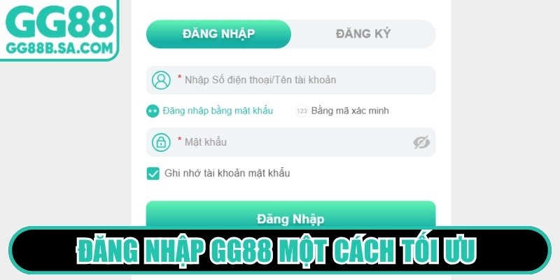Đăng nhập GG88 một cách tối ưu và nhanh chóng theo hướng dẫn