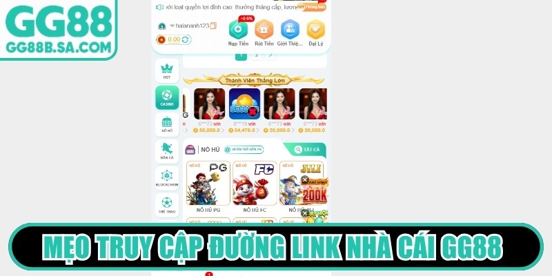 Mẹo truy cập đường link nh&agrave; c&aacute;i GG88 ch&iacute;nh thống đảm bảo an to&agrave;n 100%